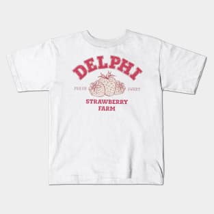 Delphi Strawberry Farm Service Fresh Sweet Percy Kids T-Shirt